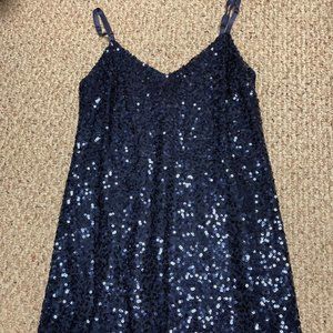Bailey Blue medium navy sequin mini dress